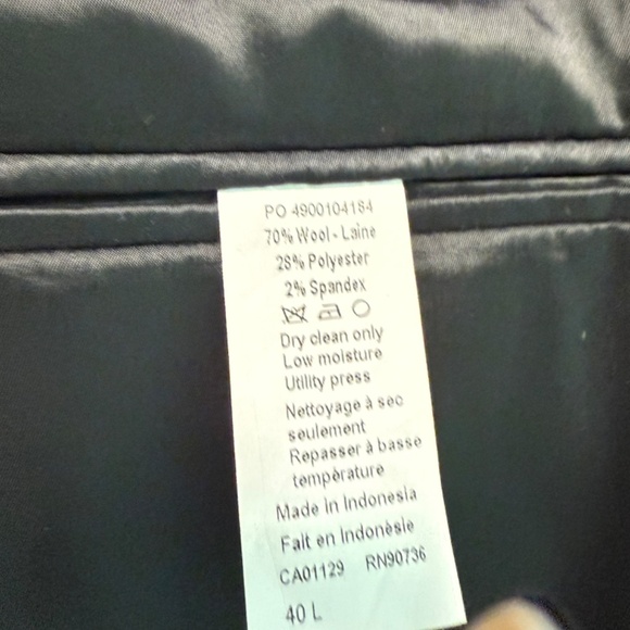 Calvin Klein mens suit jacket size 40L in black - Picture 8 of 8